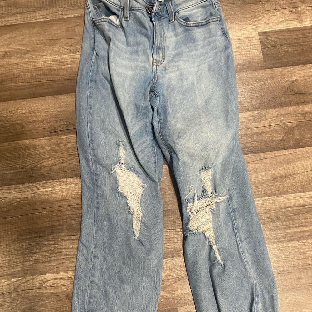Distressed Light Blue Women's Jeans